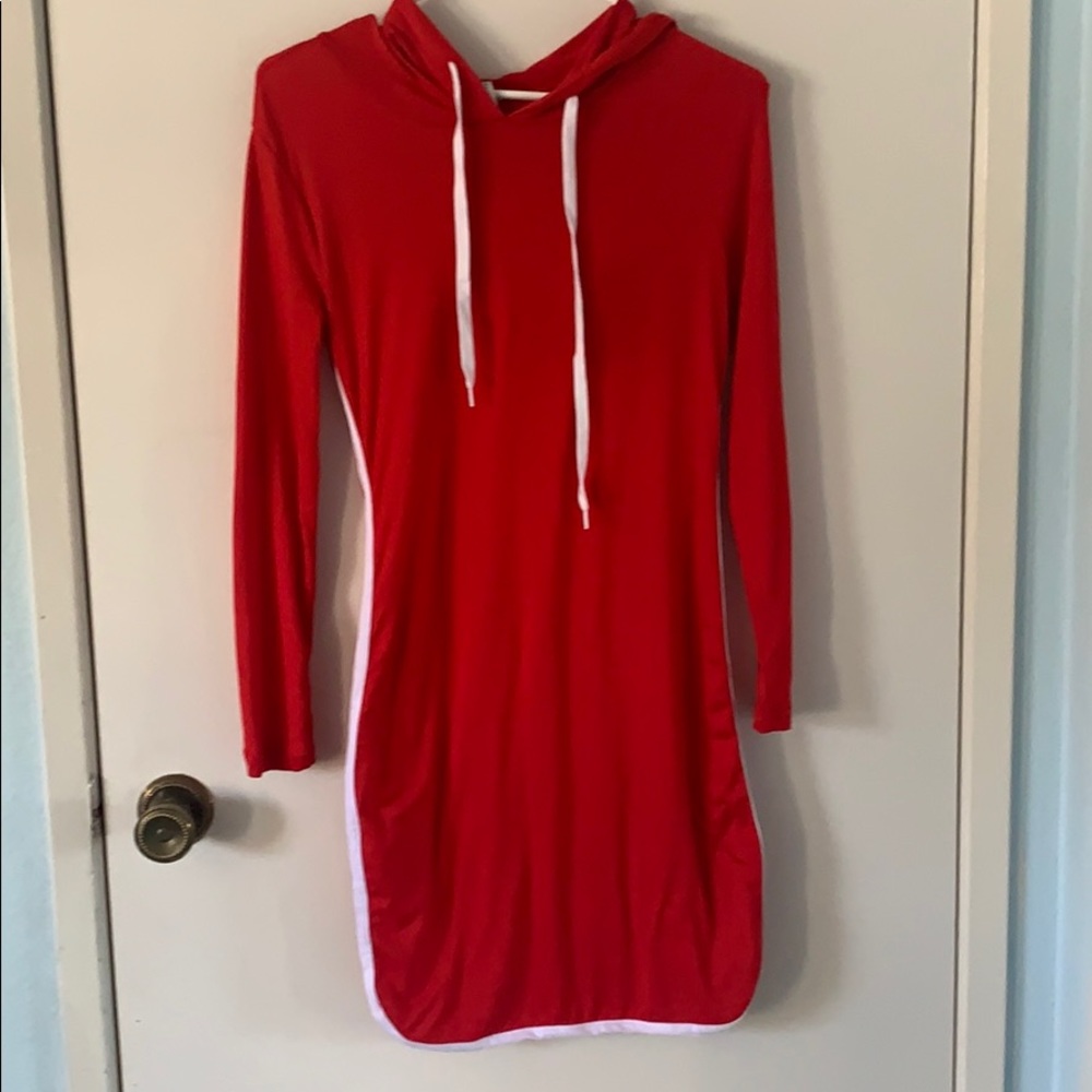 Hooded sporty dress